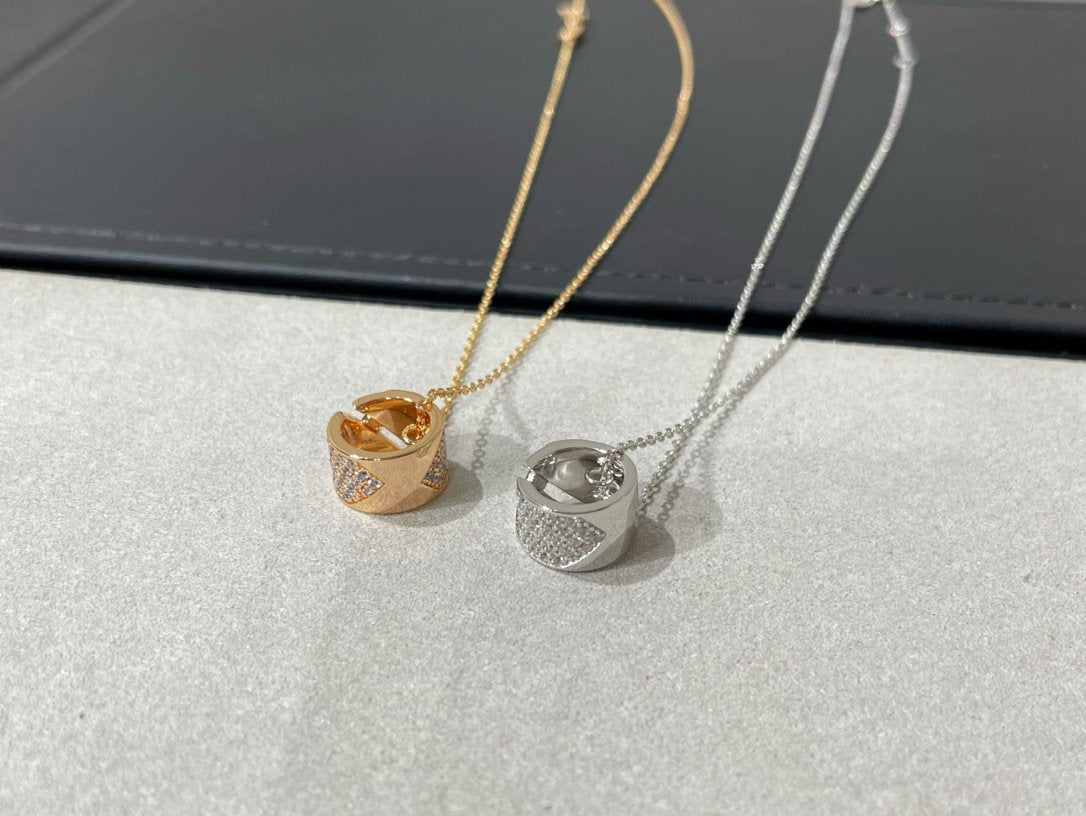 [Regal Jewels]LIENS EVIDENCE DIAMOND PAVED NECKLACE