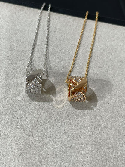 [Regal Jewels]LIENS EVIDENCE DIAMOND PAVED NECKLACE