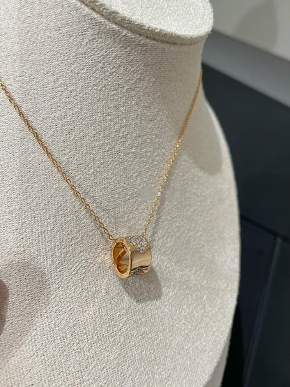 [Regal Jewels]LIENS EVIDENCE DIAMOND PAVED NECKLACE