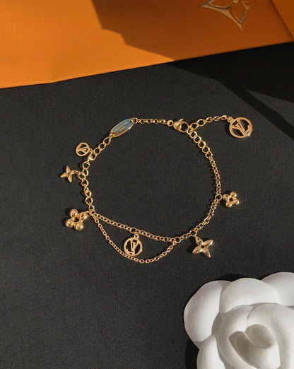 [Regal Jewels]BLOOMING PINK GOLD MOP BRACELET
