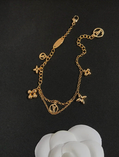 [Regal Jewels]BLOOMING PINK GOLD MOP BRACELET