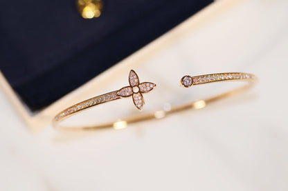 [Regal Jewels]IDYLLE GOLD OPEN BRACELET DIAMOND PAVED