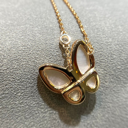 [Regal Jewels]BUTTERFLY MOP DIAMOND NECKLACE