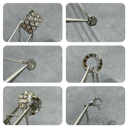 [Regal Jewels]BEE LOVE DIAMOND PAVED 3 ROW NECKLACE