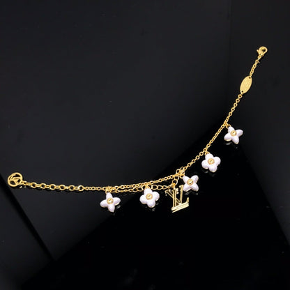 [Regal Jewels]LOGO 6 MOTIF STAR AND SUN GOLD BRACELET
