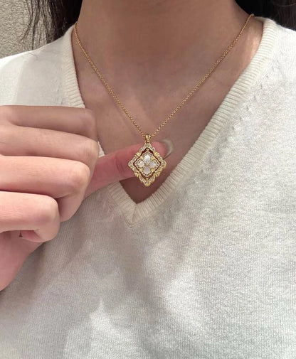 [Regal Jewels] B.C.L ENAMEL ROTATING SINGLE-DIAMOND NECKLACE£¨Various colors£©