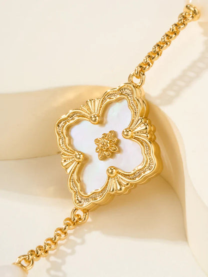 [Regal Jewels]B.C.L ENAMELED Three-Flower Bracelet£¨Trumpet)