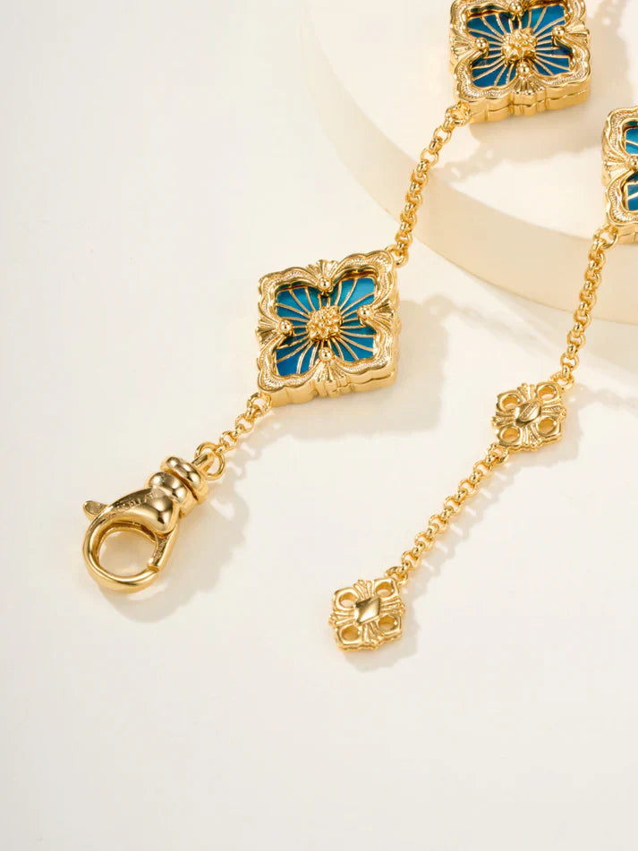 [Regal Jewels]B.C.L ENAMELED Five-Flower Bracelet£¨Various Colors)