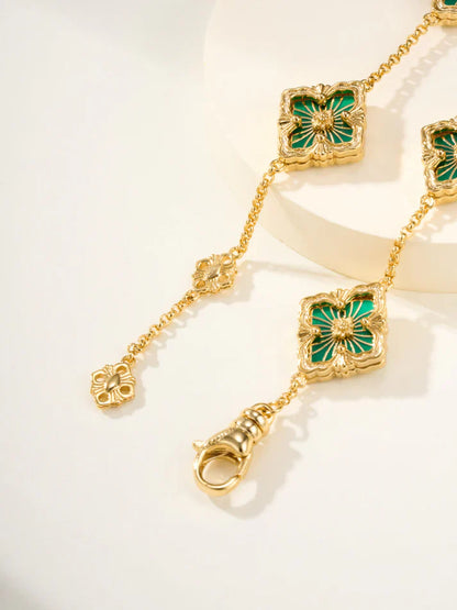 [Regal Jewels]B.C.L ENAMELED Five-Flower Bracelet£¨Various Colors)