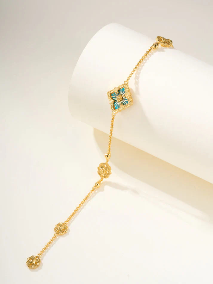 [Regal Jewels]B.C.L ENAMELED One-Flower Bracelet£¨Various Colors)