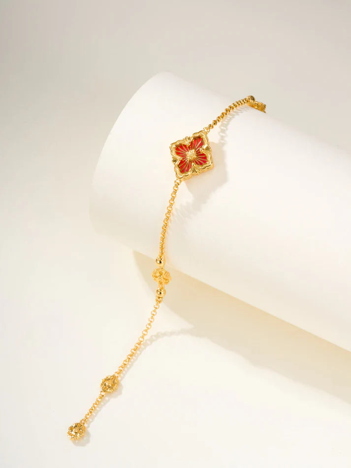 [Regal Jewels]B.C.L ENAMELED One-Flower Bracelet£¨Various Colors)