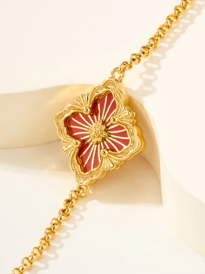 [Regal Jewels]B.C.L ENAMELED One-Flower Bracelet£¨Various Colors)