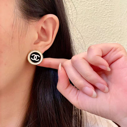 [Regal Jewels]Classic Double C Stud Earrings