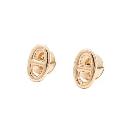 [Regal Jewels]CHAINE SMALL EARRINGS GOLD AND SILVER