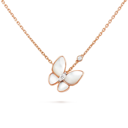 [Regal Jewels]BUTTERFLY MOP DIAMOND NECKLACE