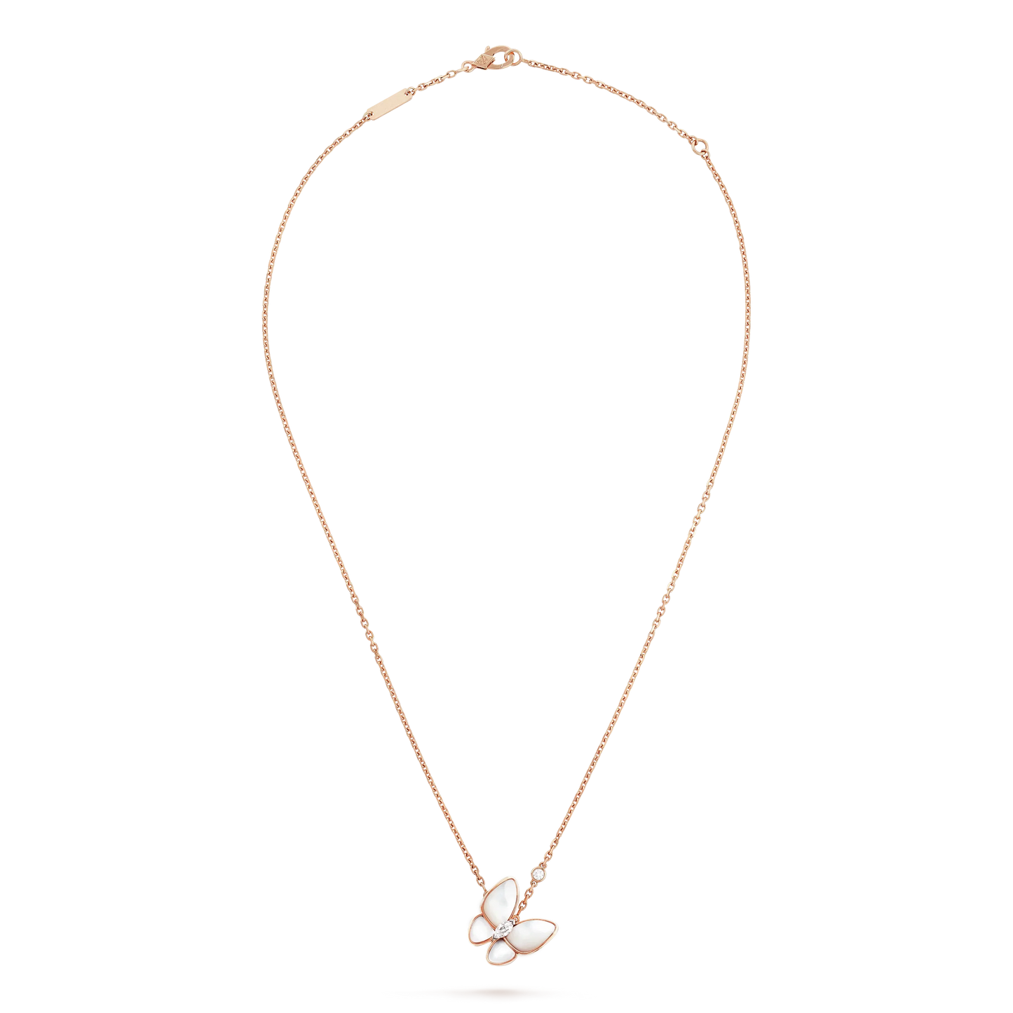 [Regal Jewels]BUTTERFLY MOP DIAMOND NECKLACE