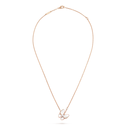 [Regal Jewels]BUTTERFLY MOP DIAMOND NECKLACE
