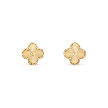 [Regal Jewels]CLOVER MINI 9.5MM LASER EARRINGS