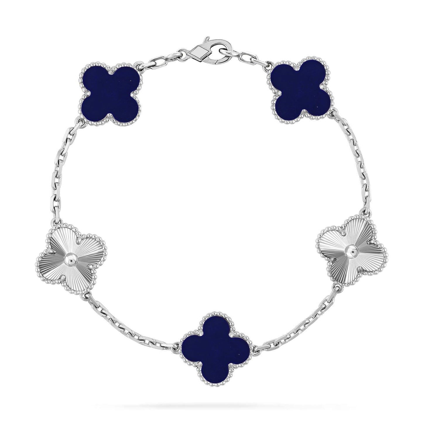 [Regal Jewels]CLOVER 5 MOTIF LAPIS LAZULI BRACELET COLLECTION