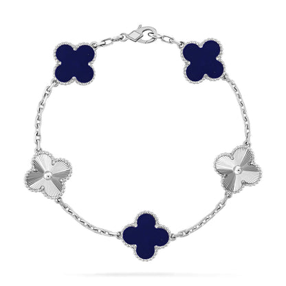 [Regal Jewels]CLOVER 5 MOTIF LAPIS LAZULI BRACELET COLLECTION