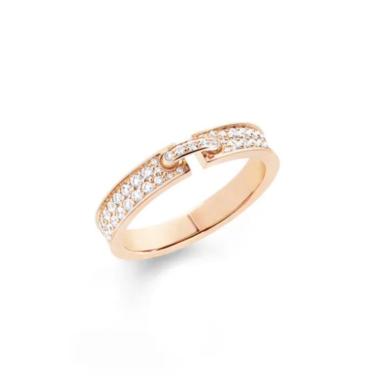 [Regal Jewels]ALLIANCE LIENS VIDENCE PAVED DIAMOND 4MM RING