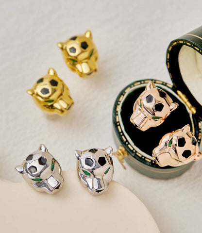 [Regal Jewels]CHRRTAH-PRINT STUD EARRINGS, THREE COLORS