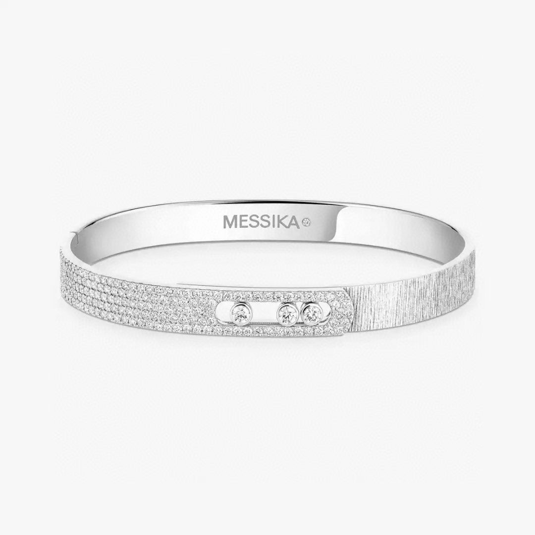 [Regal Jewels]2026 BRAND-NEW FROSTED BRACELET WITH DIAMONDS THREE COLORS