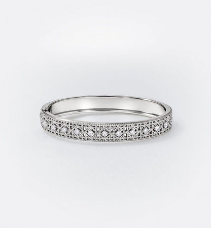 [Regal Jewels]2026 WOVEN-PATTERN BRACELET SET WITH FULL DIAMOND INLAY THREE-COLORS