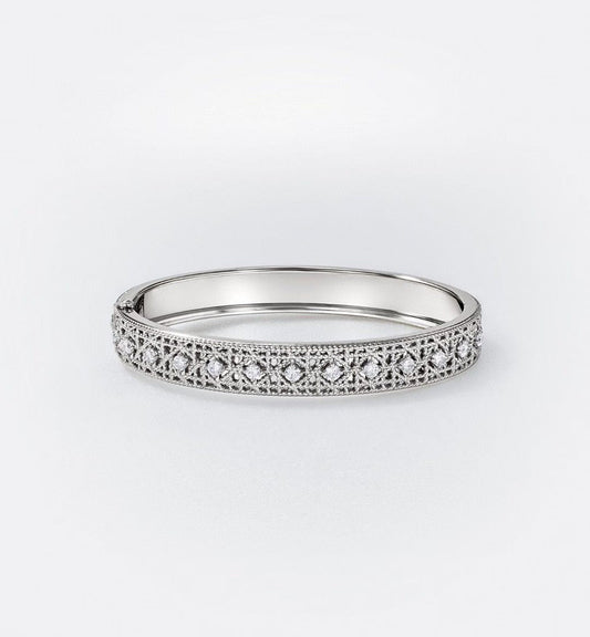 [Regal Jewels]2026 WOVEN-PATTERN BRACELET SET WITH FULL DIAMOND INLAY THREE-COLORS