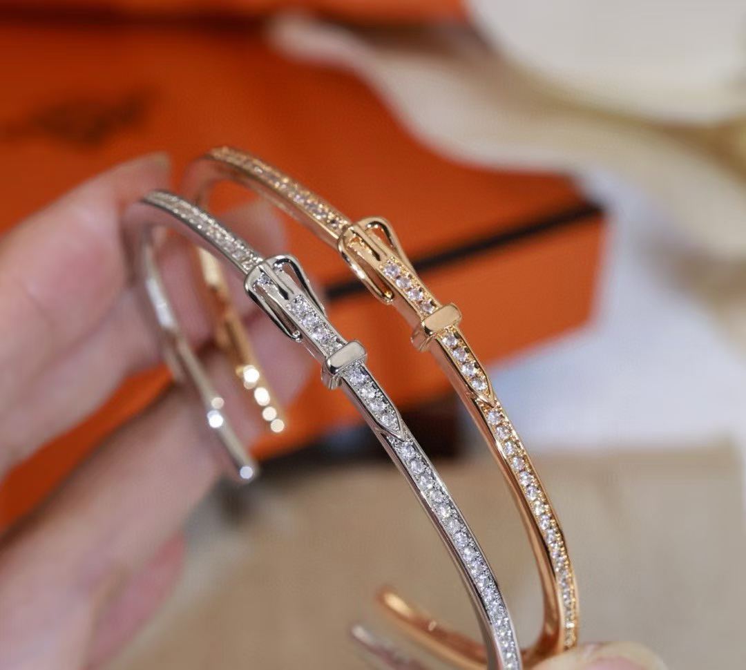 [Regal Jewels]DIAMOND-ENCRUSTED BRACELET THREE COLORS