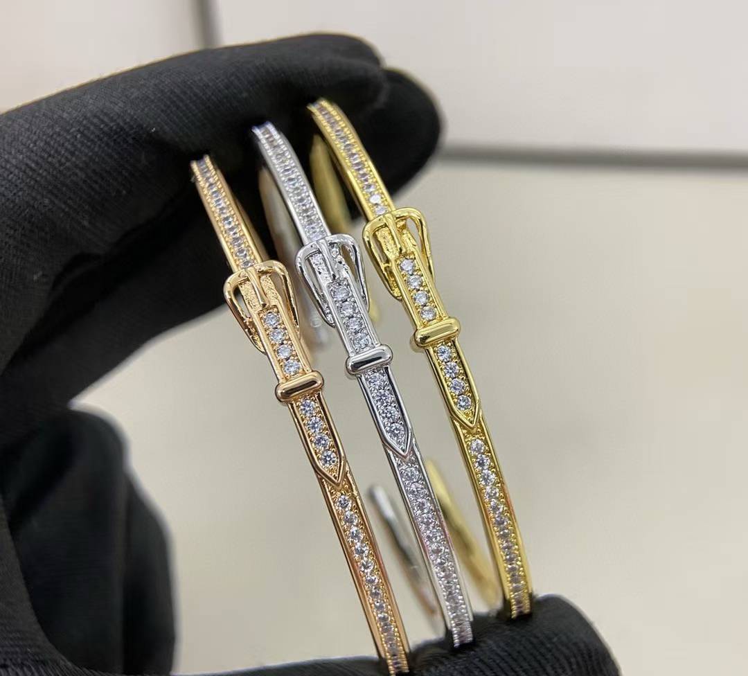 [Regal Jewels]DIAMOND-ENCRUSTED BRACELET THREE COLORS