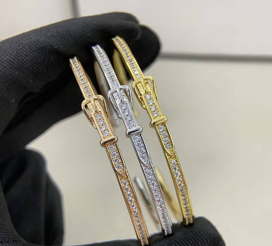 [Regal Jewels]DIAMOND-ENCRUSTED BRACELET THREE COLORS