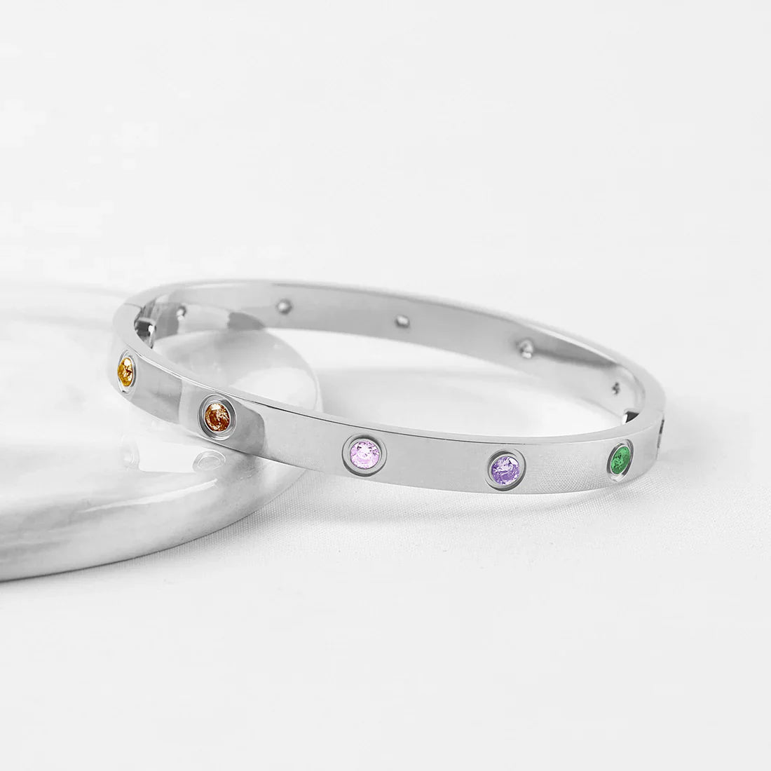 [Regal Jewels]2026 NEW 6.1MM COLORED GEMSTONE BRACELET