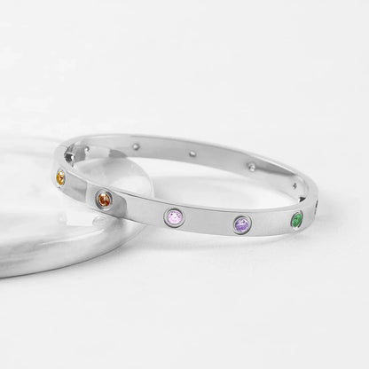 [Regal Jewels]2026 NEW 6.1MM COLORED GEMSTONE BRACELET