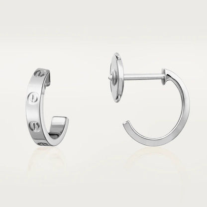 [Regal Jewels]LOVE EARRINGS 2.65MM SILVER