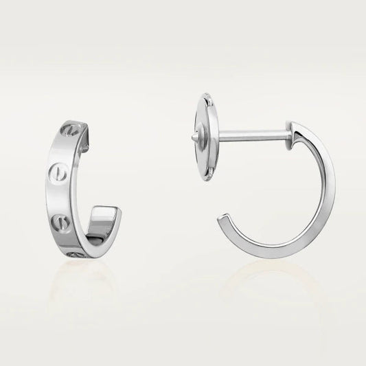 [Regal Jewels]LOVE EARRINGS 2.65MM SILVER