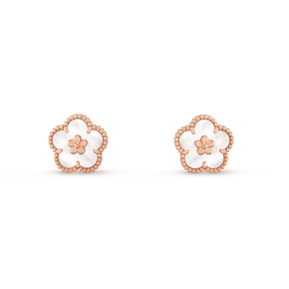 [Regal Jewels]LUCKY WHITE MOP EARRINGS