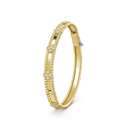 [Regal Jewels]CLOVER BRACELET 4MM DIAMONDS