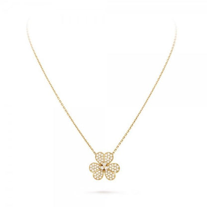 [Regal Jewels]FLOWER DIAMOND NECKLACE