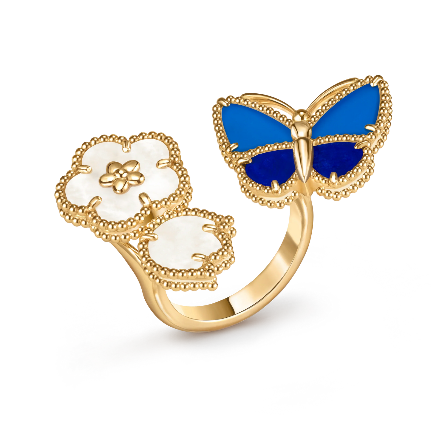 [Regal Jewels]2026 NEW MODEL SPRING LUCKY 3 MOTIF GOLD RING