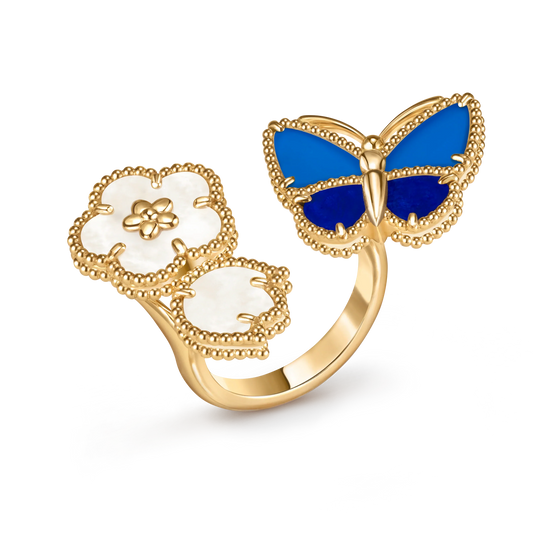 [Regal Jewels]2026 NEW MODEL SPRING LUCKY 3 MOTIF GOLD RING