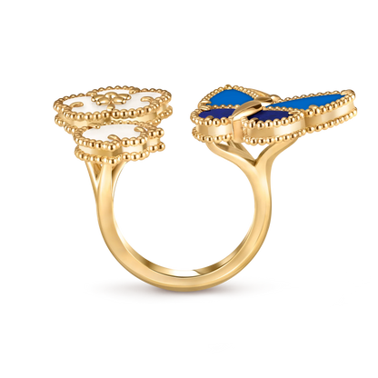 [Regal Jewels]2026 NEW MODEL SPRING LUCKY 3 MOTIF GOLD RING
