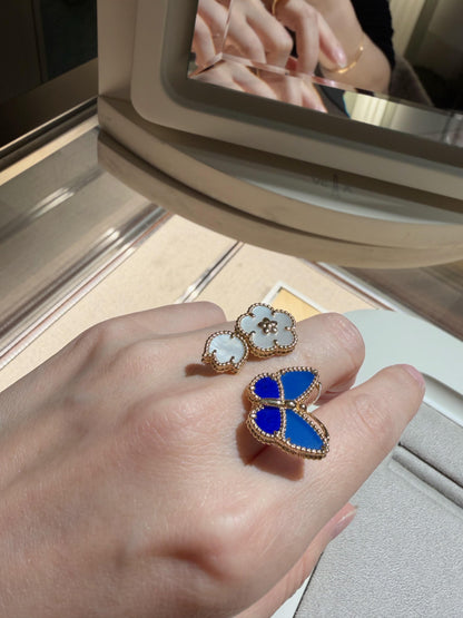 [Regal Jewels]2026 NEW MODEL SPRING LUCKY 3 MOTIF GOLD RING