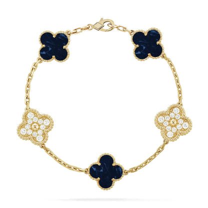 [Regal Jewels]CLOVER 5 MOTIF PIETERSITE BRACELET COLLECTION