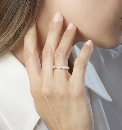 [Regal Jewels]ALLIANCE LIENS VIDENCE PAVED DIAMOND 4MM RING