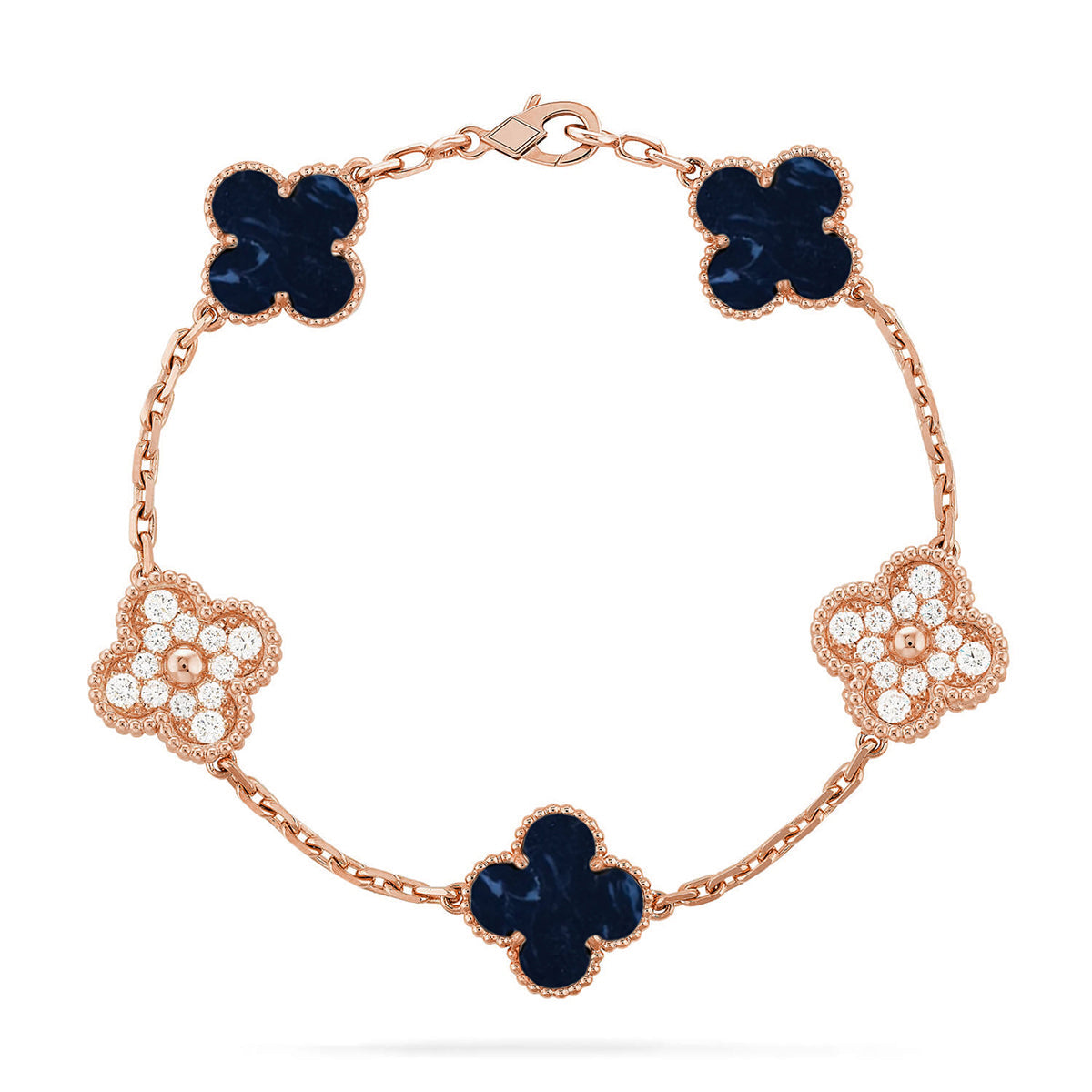 [Regal Jewels]CLOVER 5 MOTIF PIETERSITE BRACELET COLLECTION