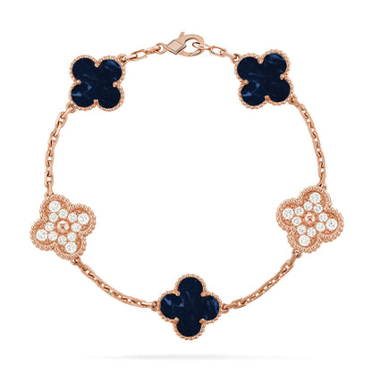 [Regal Jewels]CLOVER 5 MOTIF PIETERSITE BRACELET COLLECTION