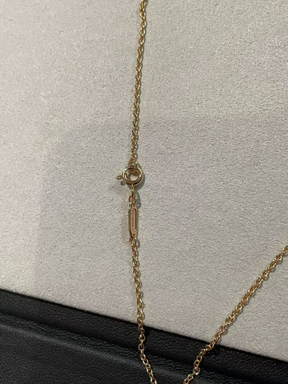 [Regal Jewels]T House Diamond-Studded Knot Necklace
