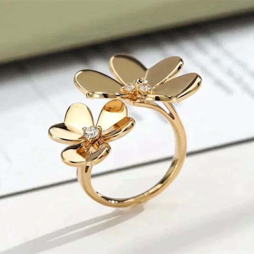 [Regal Jewels]CLOVER COMOS GOLD DIAMOND RING