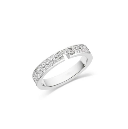 [Regal Jewels]ALLIANCE LIENS VIDENCE PAVED DIAMOND 4MM RING